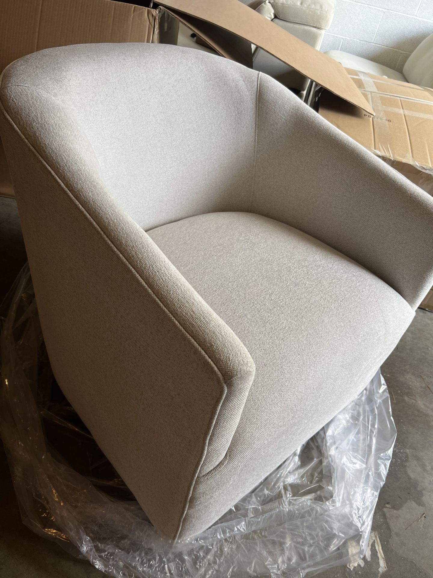 Baldwin Upholstered Swivel Armchair