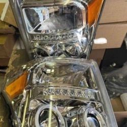 11-16 Ford F250 F350 F450 F550 Super Duty LED Projector Headlights Luces Focos Micas Faros Faroles