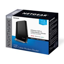 NETGEAR - Nighthawk AX6000 Wi-Fi 6 Router with DOCIS 3.1 Cable Modem