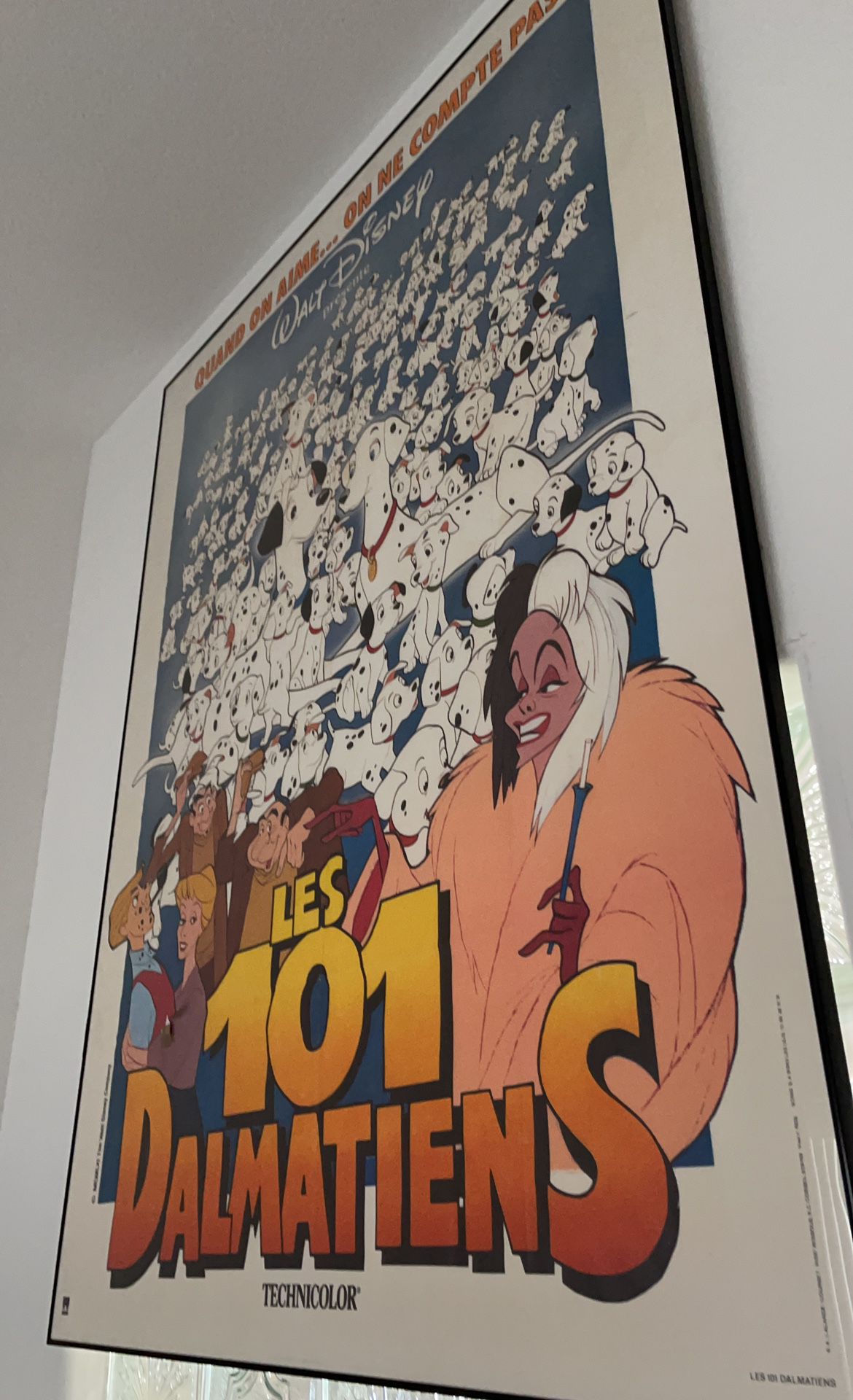Disney 101 Dalmatians Movie Poster framed 