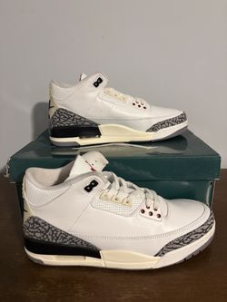 Jordan 3 white cement size 10.5