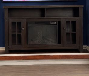 TV Stand with Electric Fireplace – $350
