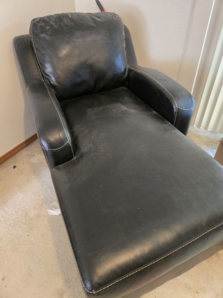 Share black leather