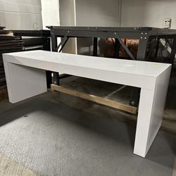 White Formica Laminated Table