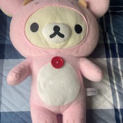 rilakkuma plush Sanx San-x Japan Plushie Pink Bear Plushie 