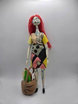 Vintage Applause 'Nightmare Before Christmas' Sally doll with patchwork dress.