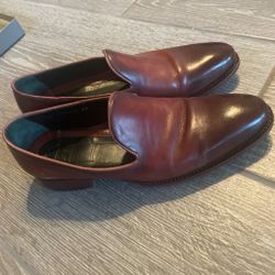 Men's Brown Leather Dress Loafers