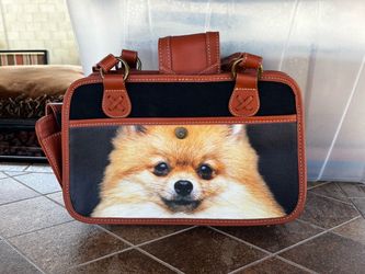 Pomeranian Plates and purse