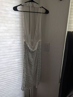 White beaded dress