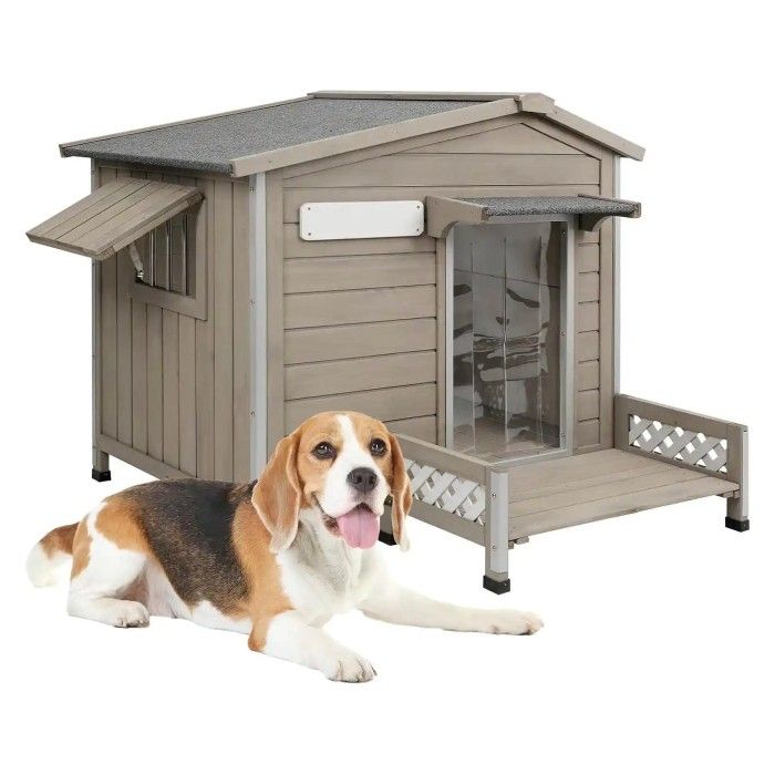PETSCOSSET™ (PET66) Outdoor Wooden Dog House