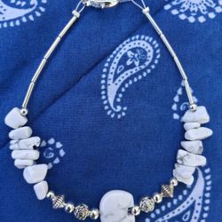 Men's Bracelet With Howlite