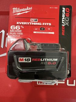 Milwaukee M-18 RedLithium XC 6.0 Battery Pack 48-11-1860