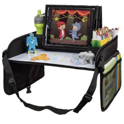Car Seat Tray - Dry Erase Lap Desk With Storage - Kid’s Travel