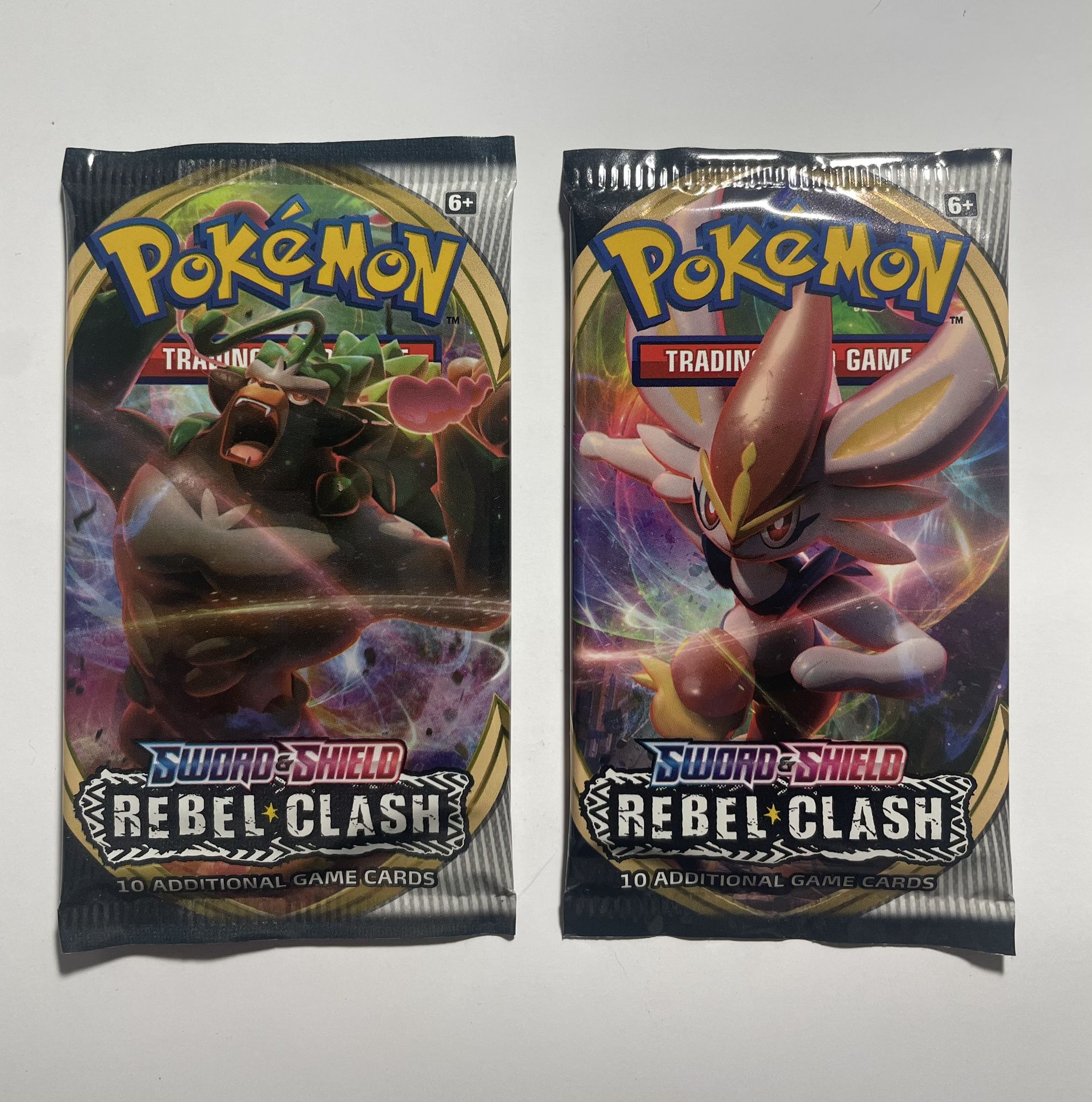 Lot of 2 sealed Pokemon TCG Sword and Shield Rebel Clash blister packs   Any loose Pokémon packs I have listed were pulled from boxes and tins, no bul