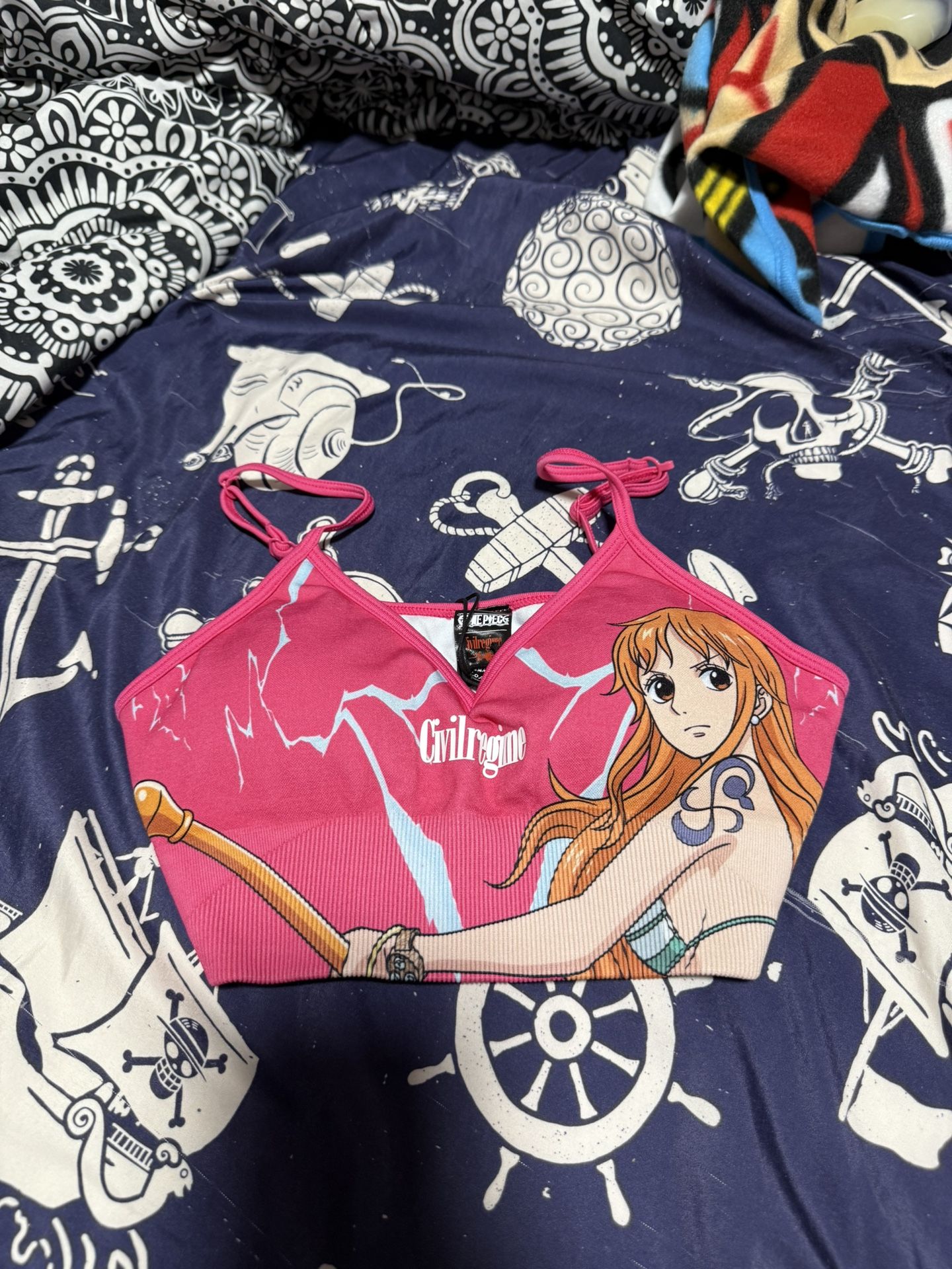Civil Regime x Nami One Piece Collab Seamless Bra Size Small