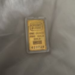 Ounce of 999 pure gold