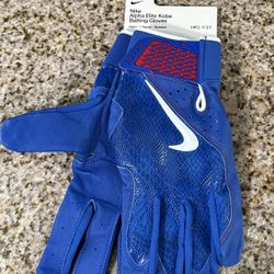 Kobe X Undefeated Alpha Elite Batting Gloves XL