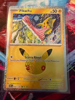 Pikachu Holo Pokémon Card 032/128