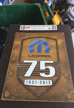 Mopar collector sign