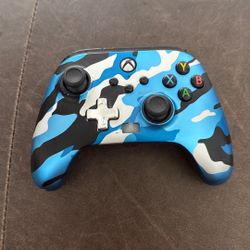 XBOX One Controller Midnight Blue Camo Power A 1503455-01.