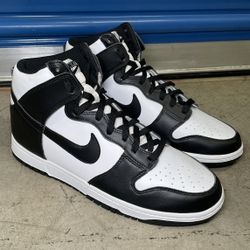 Nike Dunk High Retro Sneakers Black/white-  DD1399-105 Men’s Size 10