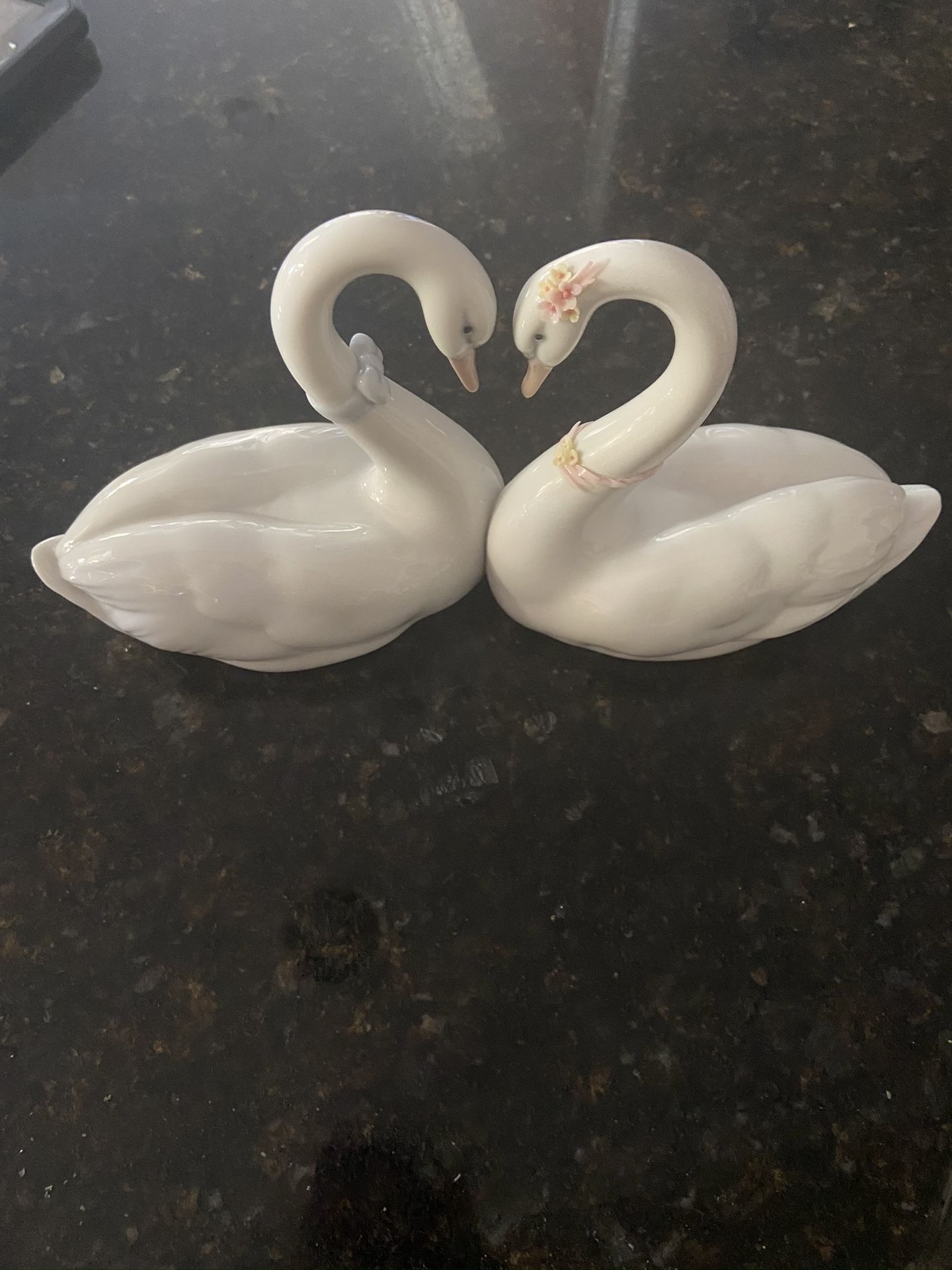 Lladro Endless Love Swans Figurine