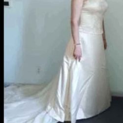Elegant David's bridal wedding dress. Size 14