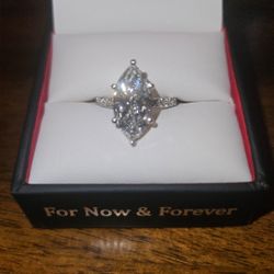 14 Kt Gold 4 Karat Diamond Engagement  Ring