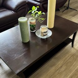 Maroon Dark Coffee Table