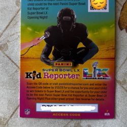 2025 Superbowl Kid Reporter Chance Ticket 