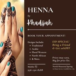 Henna/Mehndi Services 