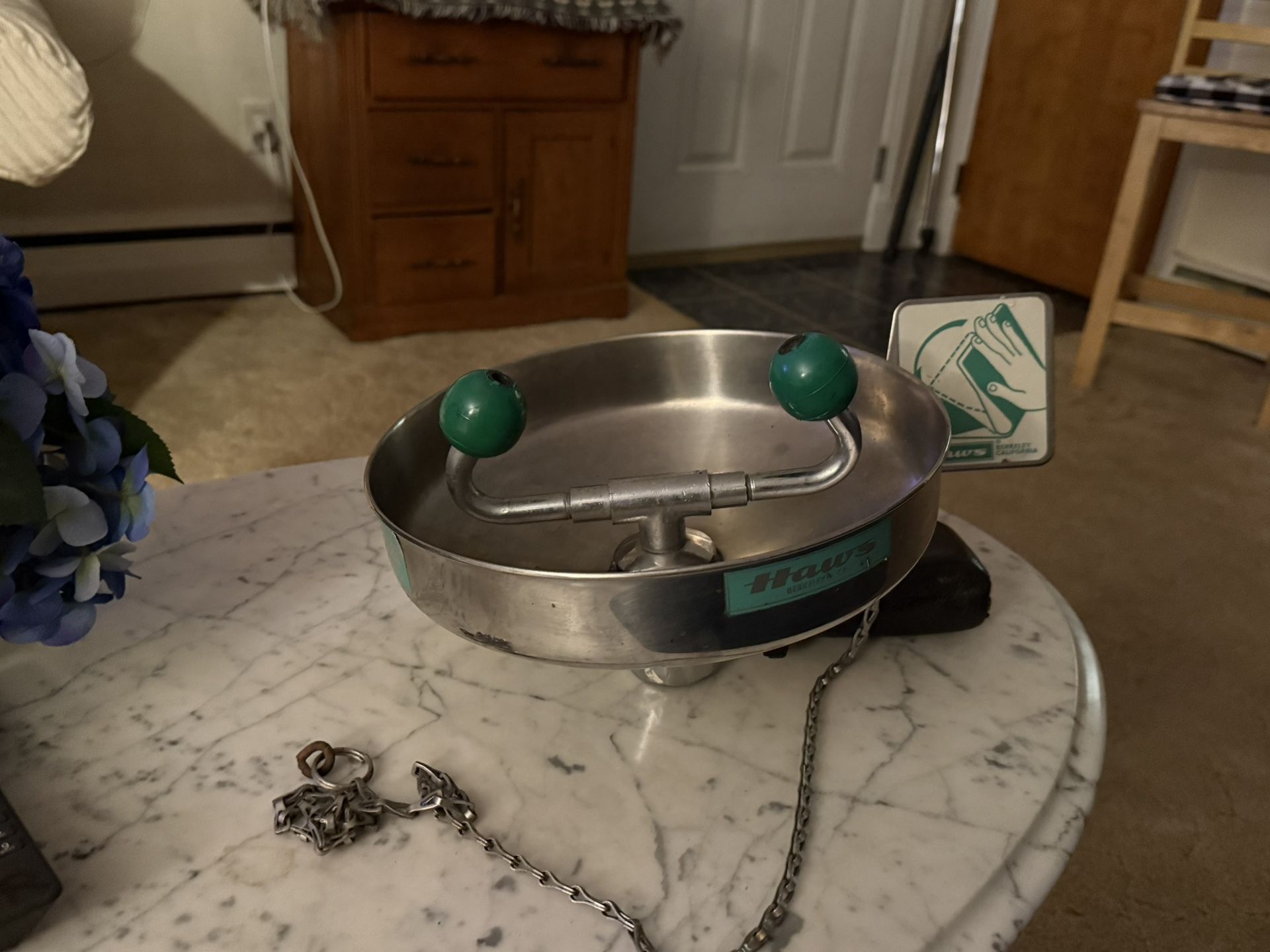 Used Stainless Steel Eyewash Station