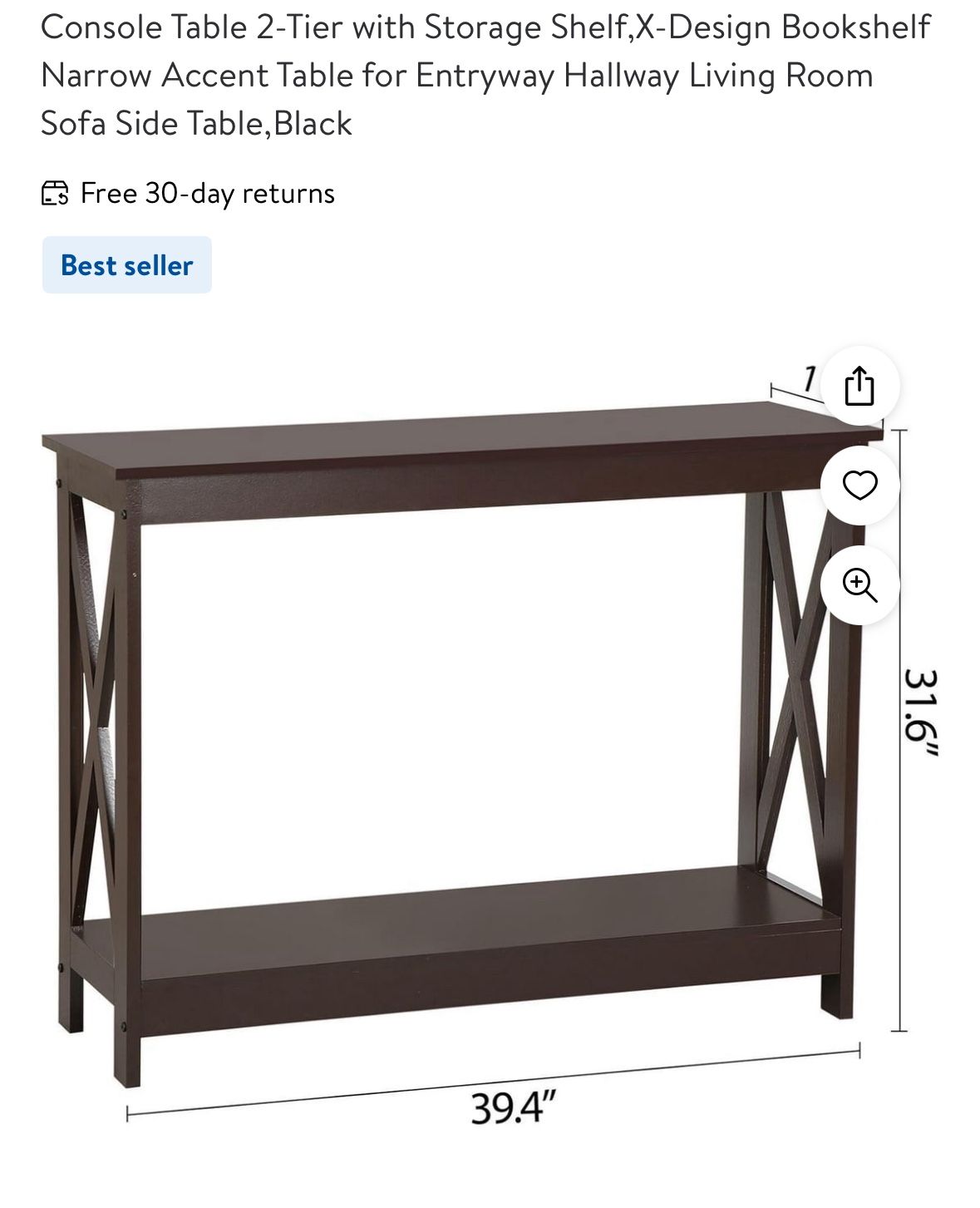 Console Entry Table (new In Box)