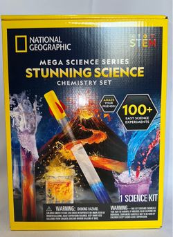 EXCLUSIVE National Geographic Mega Science Series Stunning Science Chemistry Set, 100+ Experiments