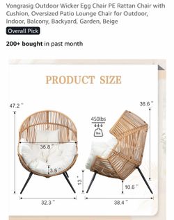 Replacement cushion for egg chair.