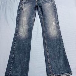 Women’s 29 X 31” Aiko Silver Mid-rise Slim Boot jeans