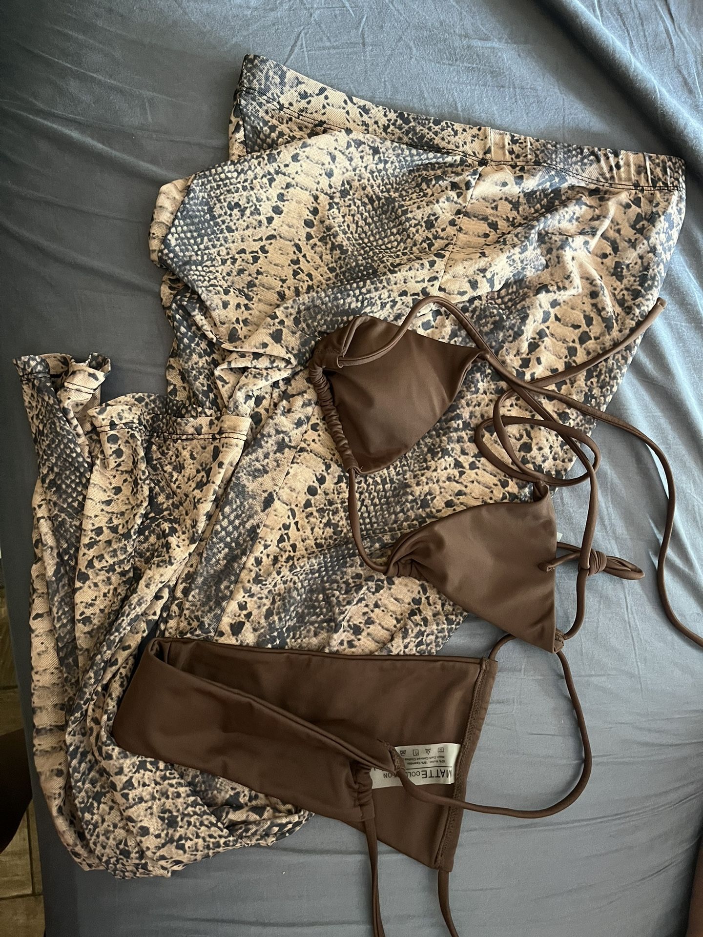 Matte Collection Snake Swimsuit