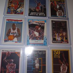 89 Fleer Michael Jordan Card Lot (9) NBA 