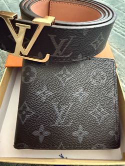 Louis Vuitton belt and wallet