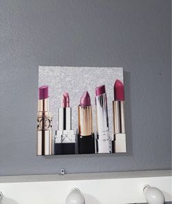 Designer Lipstick Picture Canvas 
