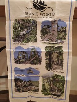 Australia Scenic World Wall- Hanging Poster Like Linen Tablecloth Art 