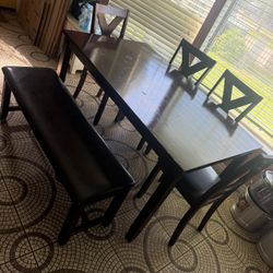 Table 4 Chairs And Bench 
