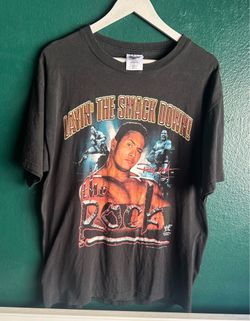 Vintage 1999 WF The rock Dwayne Johnson Rap Tee Size L