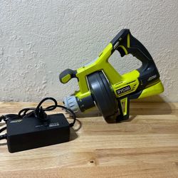 Ryobi 18V Hybrid 25’ Drain Auger Used In Great Condition Tool Only 