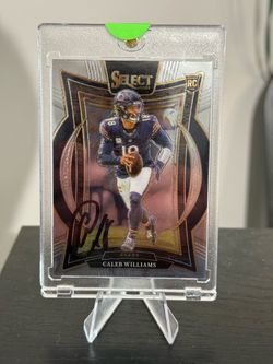 Autographed 2024 Panini Select Caleb Williams Concourse #25 (RC)