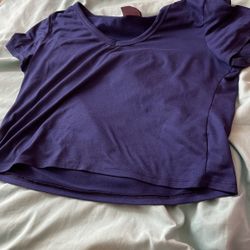 Blue Crop Top