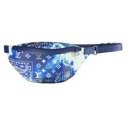 NEW Louis Vuitton Bum Bag Discovery PM Monogram Bandana Bleached Blue M20587 MSRP $2370 - 100% Authentic