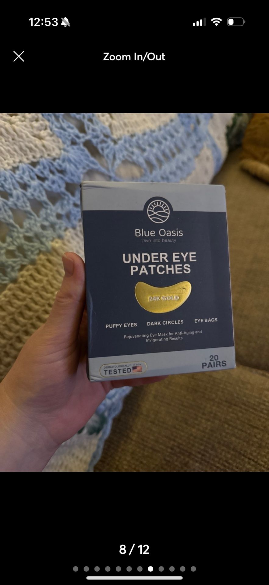 24k Gold Eye Mask Puffy Eyes Treatment