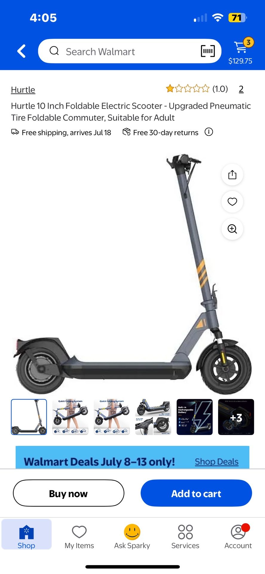 Hurtle Electric Scooter