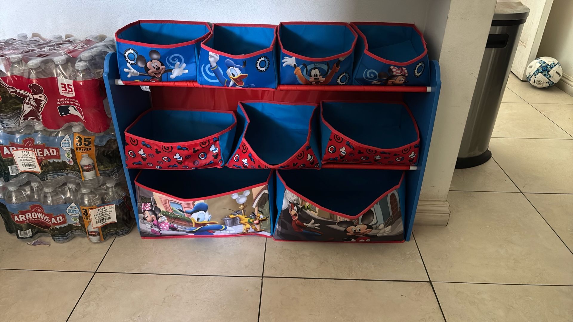 Mickey Mouse Toy Organizer With Storage Bins